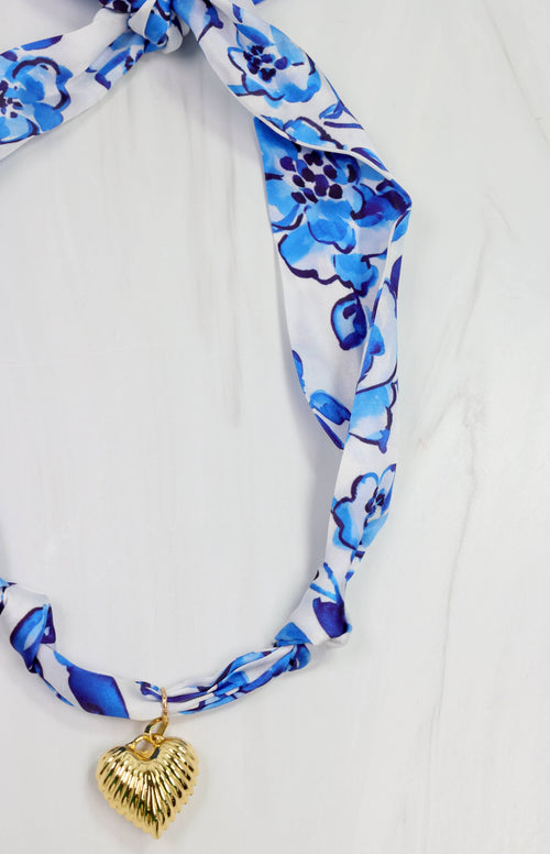 Hannah Scarf Charm Necklace