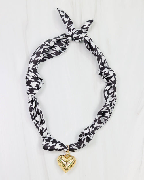 Sarah Scarf Charm Necklace