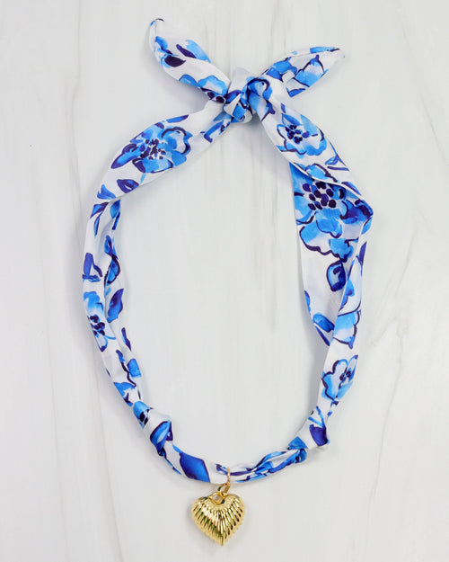 Hannah Scarf Charm Necklace