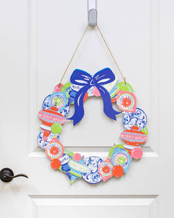 Whimsical Wonders Wreath Door Hanger   Multi   19x19.75