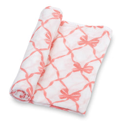 Bows Swaddle Blanket