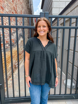 Victoria V Neck Top
