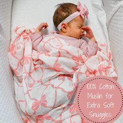Bows Swaddle Blanket