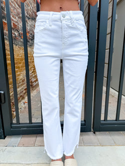 Christina White Flare Jeans