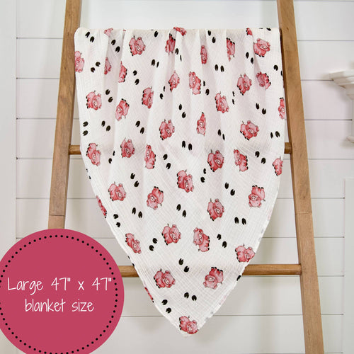 Oink Oink Swaddle Blanket
