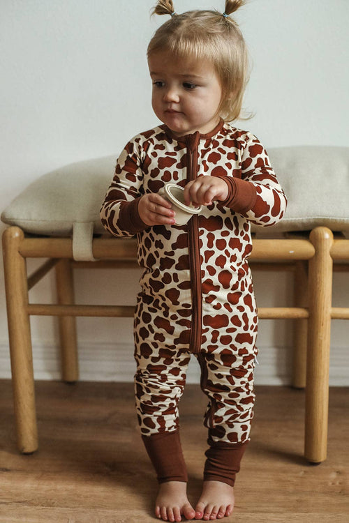 Animal Spots Double Zipper Bamboo Sleeper