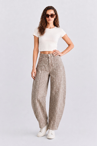 The Dottie Spotted Barrel Jeans