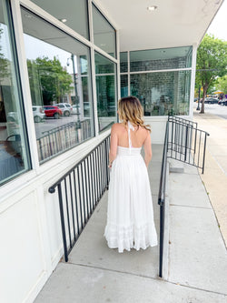 Hannah Halter Neck Maxi Dress