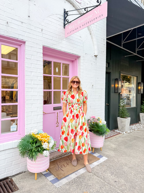 Megan Pocket Midi Dress