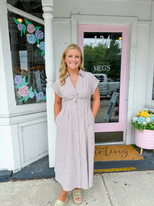 Sarah Midi Shirt Dress