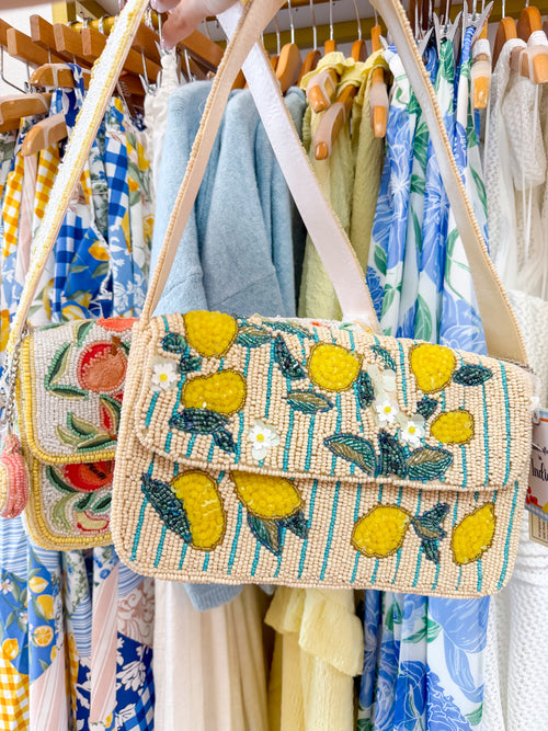 Coastal Beaded Shoulder Bag