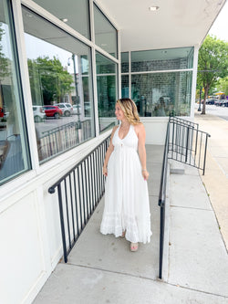 Hannah Halter Neck Maxi Dress