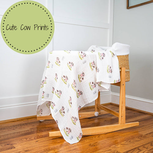 Moo Moo Swaddle Blanket