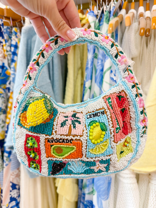 Coastal Beaded Handbag