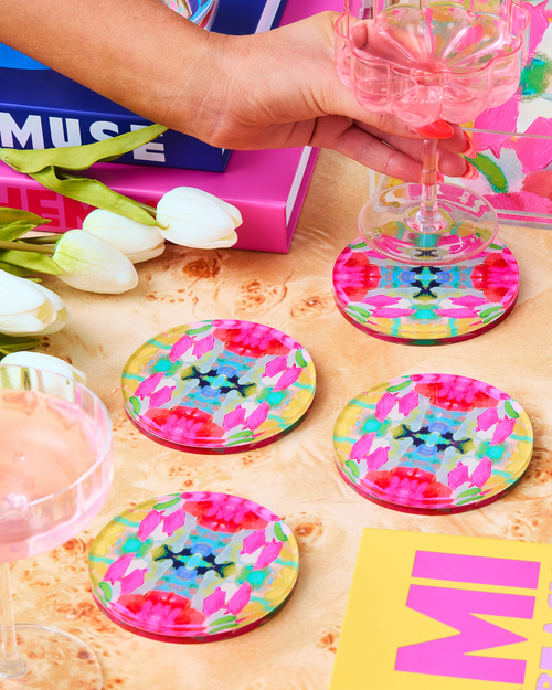 Pink Paradise Coaster | Laura Park Designs