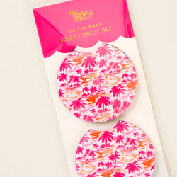 On the Road Car Coaster Set-Paradise Palms