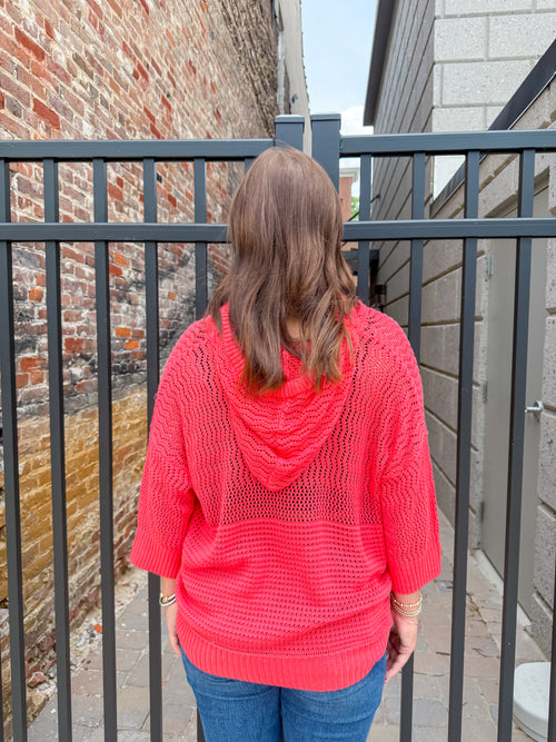 Christy Coral Hoodie