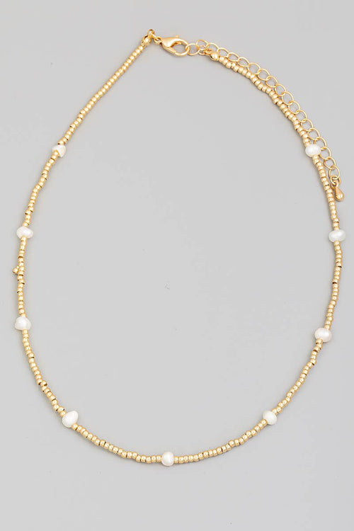 Beaded Pearl Necklace