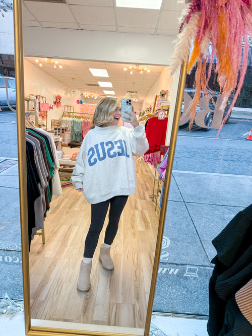 Jesus / God is Good Reversible Mockneck