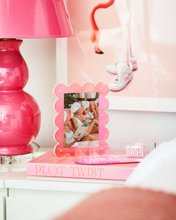 Neon Pink Acrylic Picture Frame