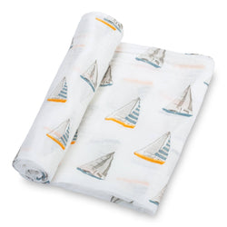 Sailing Away Swaddle Blanket