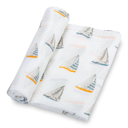 Sailing Away Swaddle Blanket