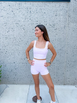 Tracie Tank in Pink Gingham