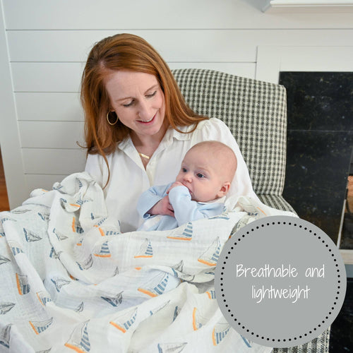 Sailing Away Swaddle Blanket