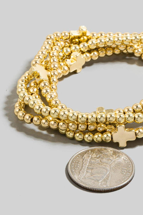 Cross Beaded Bracelet