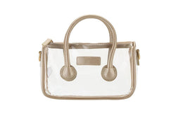 Gold Clear Handled Purse