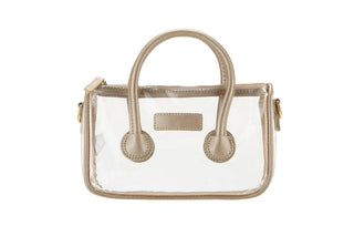 Gold Clear Handled Purse