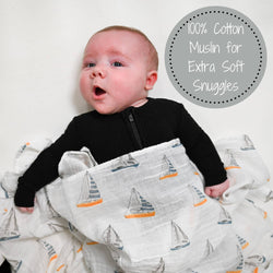 Sailing Away Swaddle Blanket