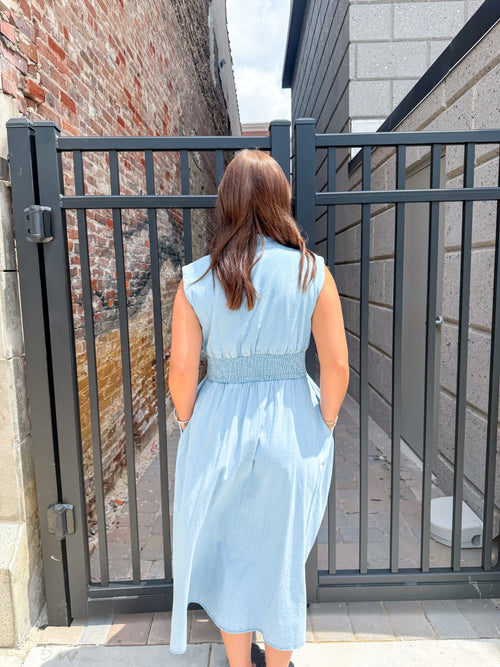 Demi Denim Midi Dress