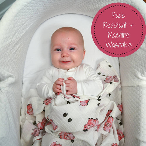 Oink Oink Swaddle Blanket