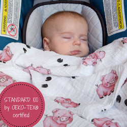 Oink Oink Swaddle Blanket
