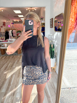 Anya Leopard Mini Skirt