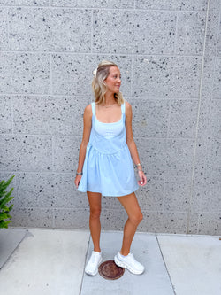 Polly Athletic Dress in Blue