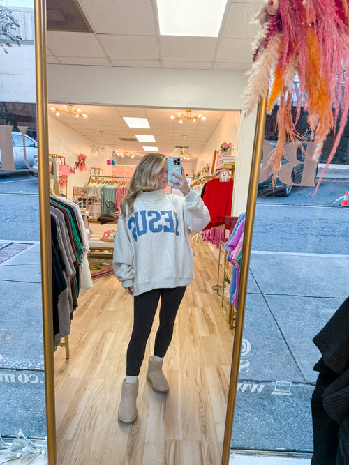 Jesus / God is Good Reversible Mockneck