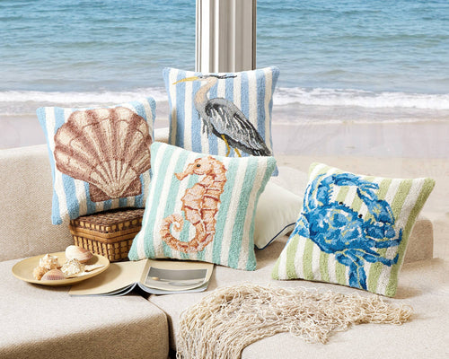 Blue Crab Hook Pillow