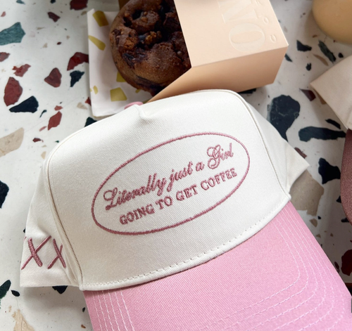 Literally Just a Girl - Mauve Vintage Trucker Hat