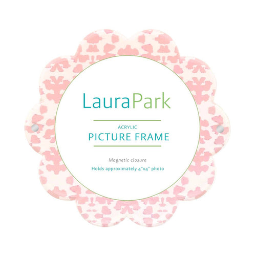Chintz Rose Acrylic Round Picture Frame - Laura Park