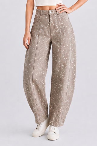 The Dottie Spotted Barrel Jeans