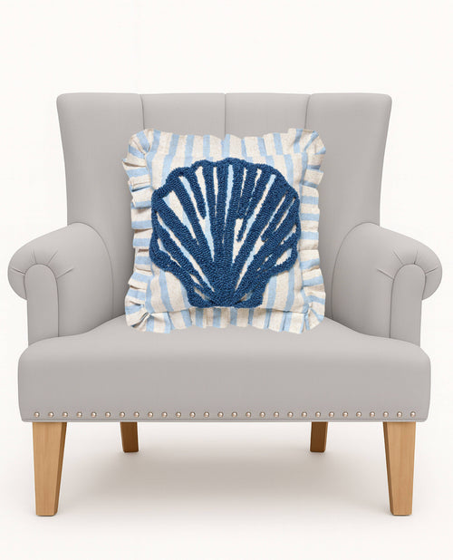 Coastal Shell Hook Pillow