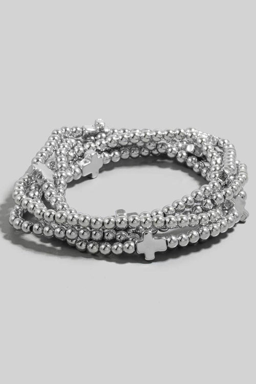Cross Beaded Bracelet