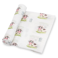 Moo Moo Swaddle Blanket