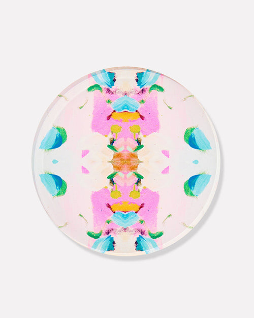 Monets Garden Pink Coaster | Laura Park Designs