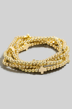 Cross Beaded Bracelet