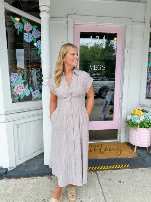 Sarah Midi Shirt Dress