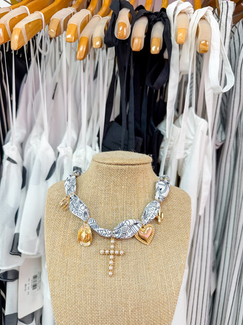 Scarf Charm Necklaces - Multiple Styles