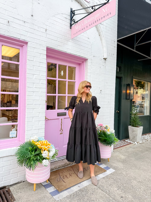 Macy Pocket Midi Dress